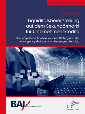 cover image of Liquiditätsbereitstellung auf dem Sekundärmarkt für Unternehmenskredite